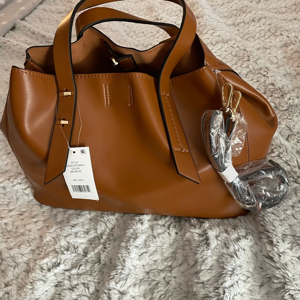 Beige Shoulder Bag - Non Leather